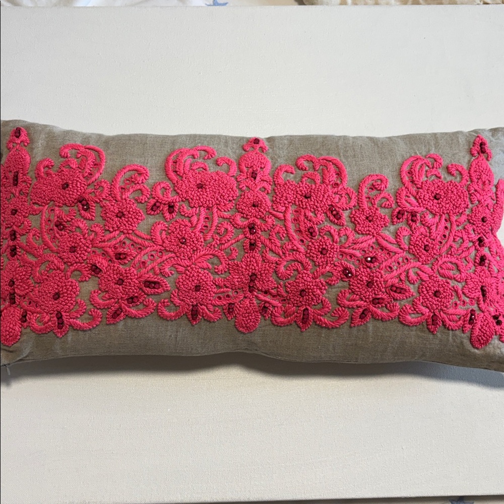 Kate Spade Linen Pillow case with insert